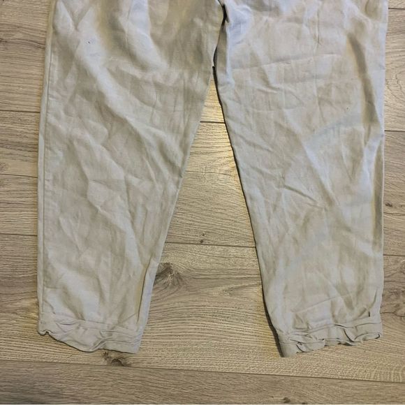 Wilfred Allant Pant Cropped linen pant soft grey size US 6 Aritzia - Picture 12 of 13